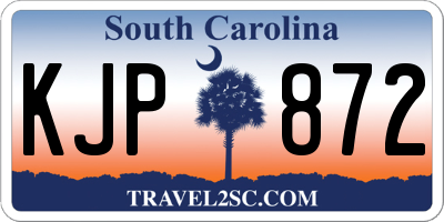 SC license plate KJP872