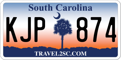 SC license plate KJP874