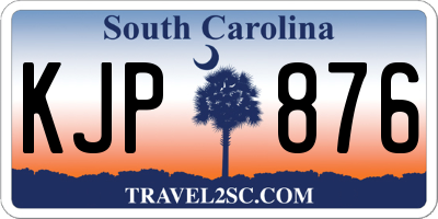 SC license plate KJP876