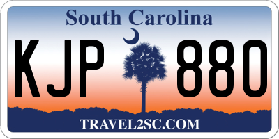 SC license plate KJP880