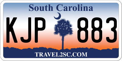 SC license plate KJP883