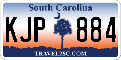 SC license plate KJP884