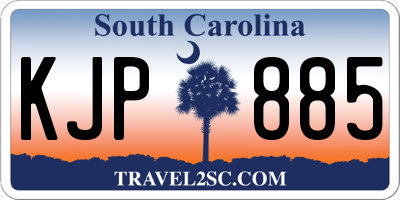 SC license plate KJP885