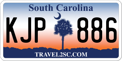SC license plate KJP886