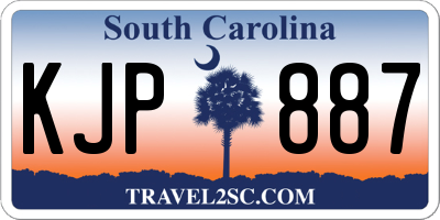 SC license plate KJP887