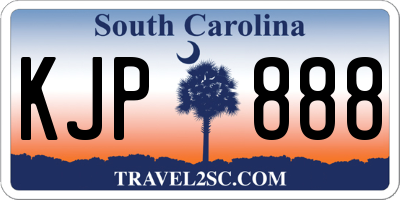 SC license plate KJP888