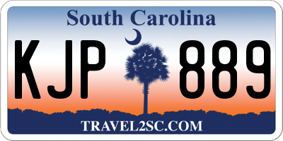 SC license plate KJP889