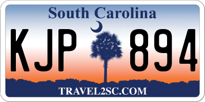 SC license plate KJP894