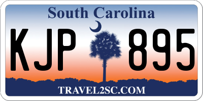 SC license plate KJP895