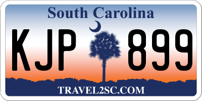 SC license plate KJP899