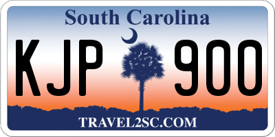 SC license plate KJP900