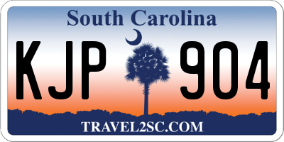 SC license plate KJP904