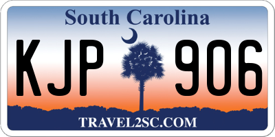 SC license plate KJP906
