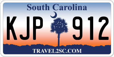 SC license plate KJP912