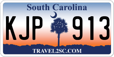 SC license plate KJP913