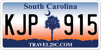 SC license plate KJP915