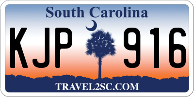 SC license plate KJP916