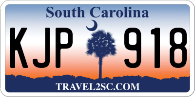 SC license plate KJP918
