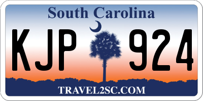 SC license plate KJP924