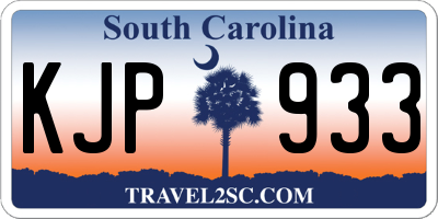 SC license plate KJP933