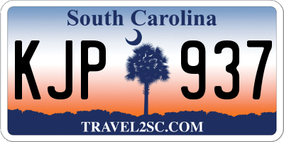 SC license plate KJP937