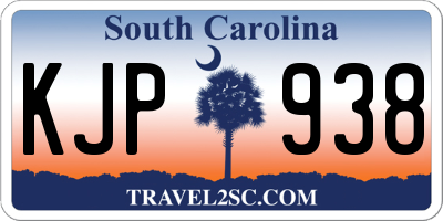 SC license plate KJP938