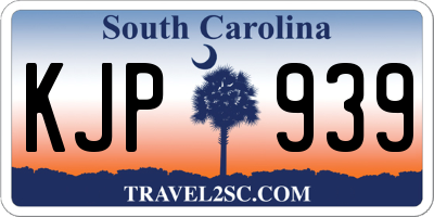 SC license plate KJP939