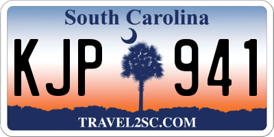SC license plate KJP941