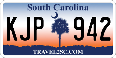 SC license plate KJP942