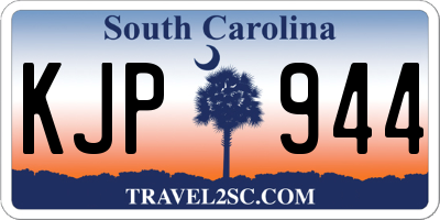 SC license plate KJP944