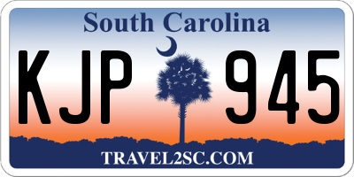 SC license plate KJP945