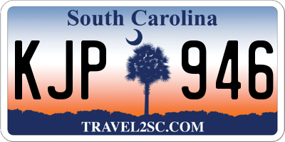SC license plate KJP946