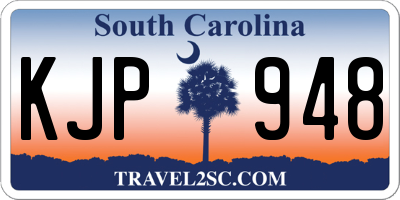 SC license plate KJP948