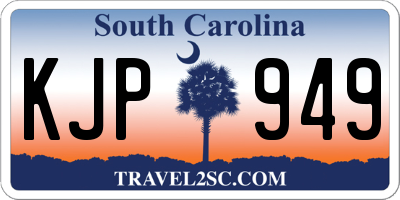 SC license plate KJP949