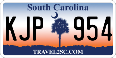 SC license plate KJP954