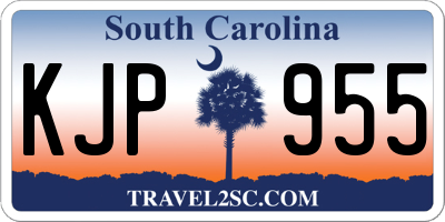 SC license plate KJP955