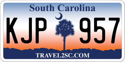 SC license plate KJP957
