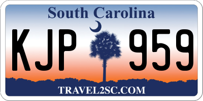 SC license plate KJP959