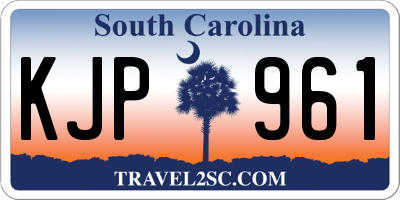 SC license plate KJP961