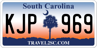 SC license plate KJP969