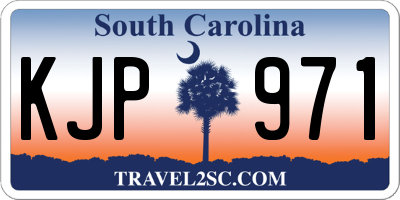 SC license plate KJP971
