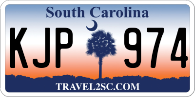 SC license plate KJP974