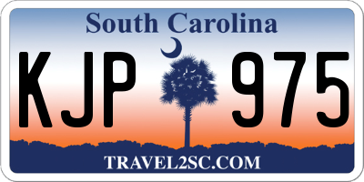 SC license plate KJP975