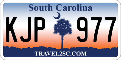 SC license plate KJP977