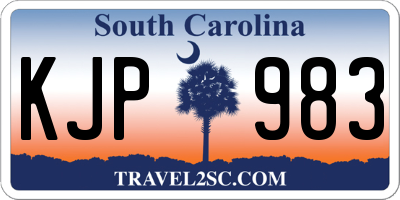 SC license plate KJP983
