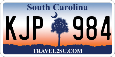 SC license plate KJP984