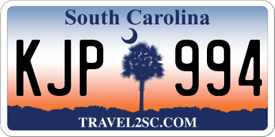 SC license plate KJP994
