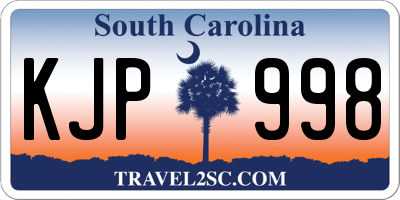 SC license plate KJP998