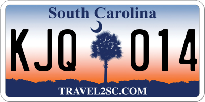 SC license plate KJQ014