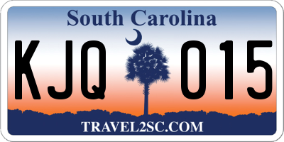 SC license plate KJQ015